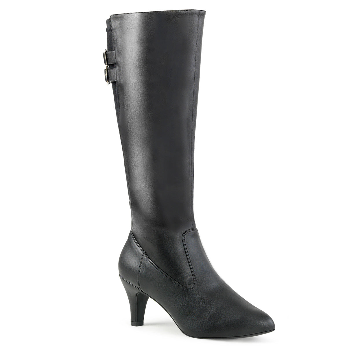 Pleaser Pink Label Stivali da donna DIVINE-2018 Blk in ecopelle