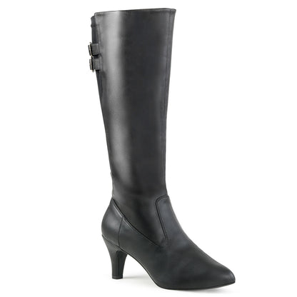 Pleaser Pink Label Stivali da donna DIVINE-2018 Blk in ecopelle