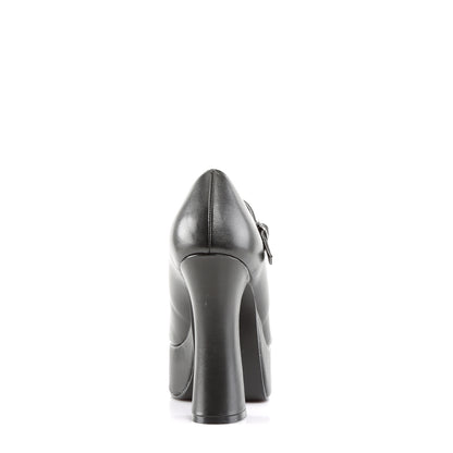 DemoniaCult Womens Pumps DOLLY-50 Blk Vegan Leather