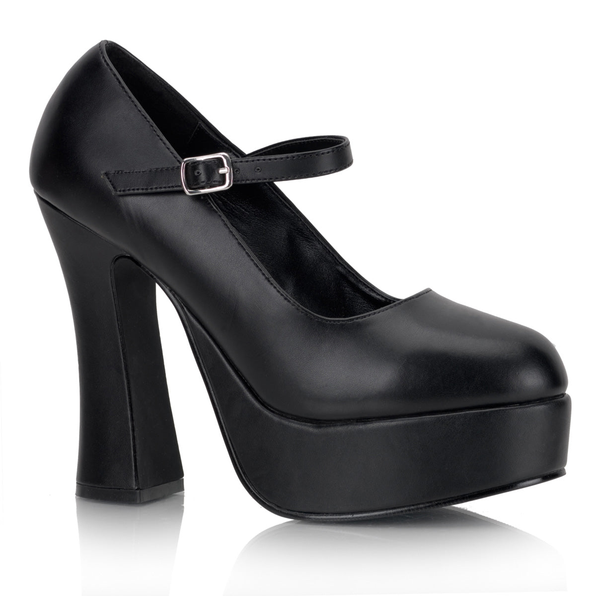 DemoniaCult Pompe da donna DOLLY-50 pelle vegana BLK