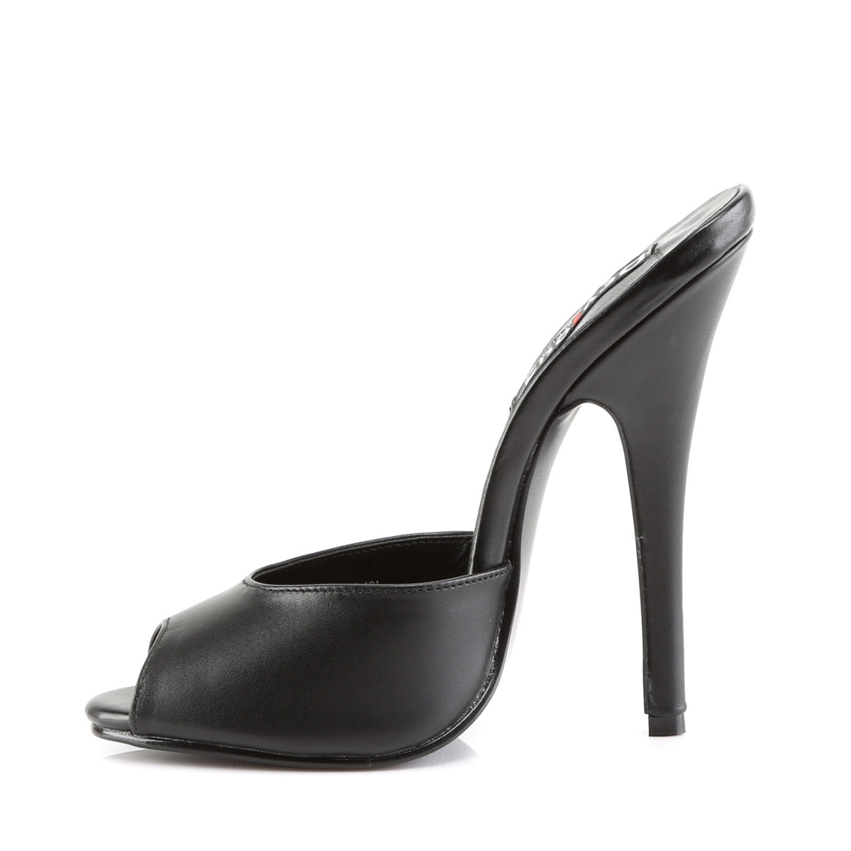 Devious Sandali da donna DOMINA-101 in pelle BLK.