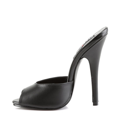 Devious Sandali da donna DOMINA-101 in pelle BLK.
