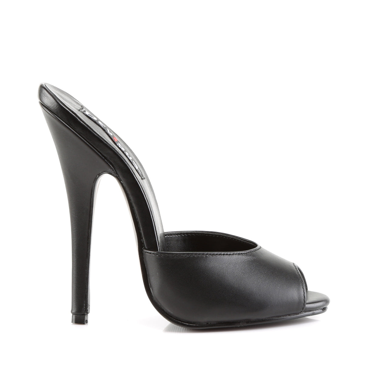 Devious Sandali da donna DOMINA-101 in pelle BLK.