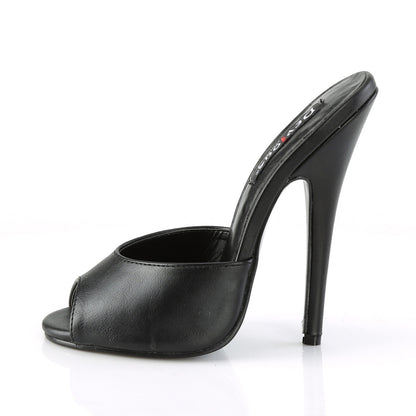 Devious Sandali da donna DOMINA-101 Blk in ecopelle