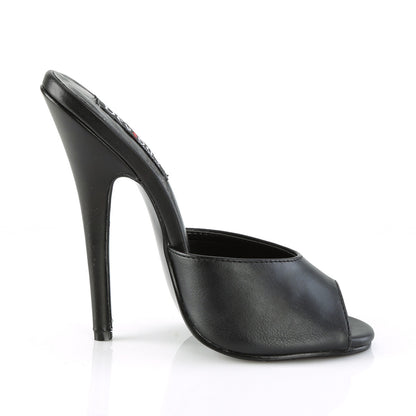 Devious Sandali da donna DOMINA-101 Blk in ecopelle