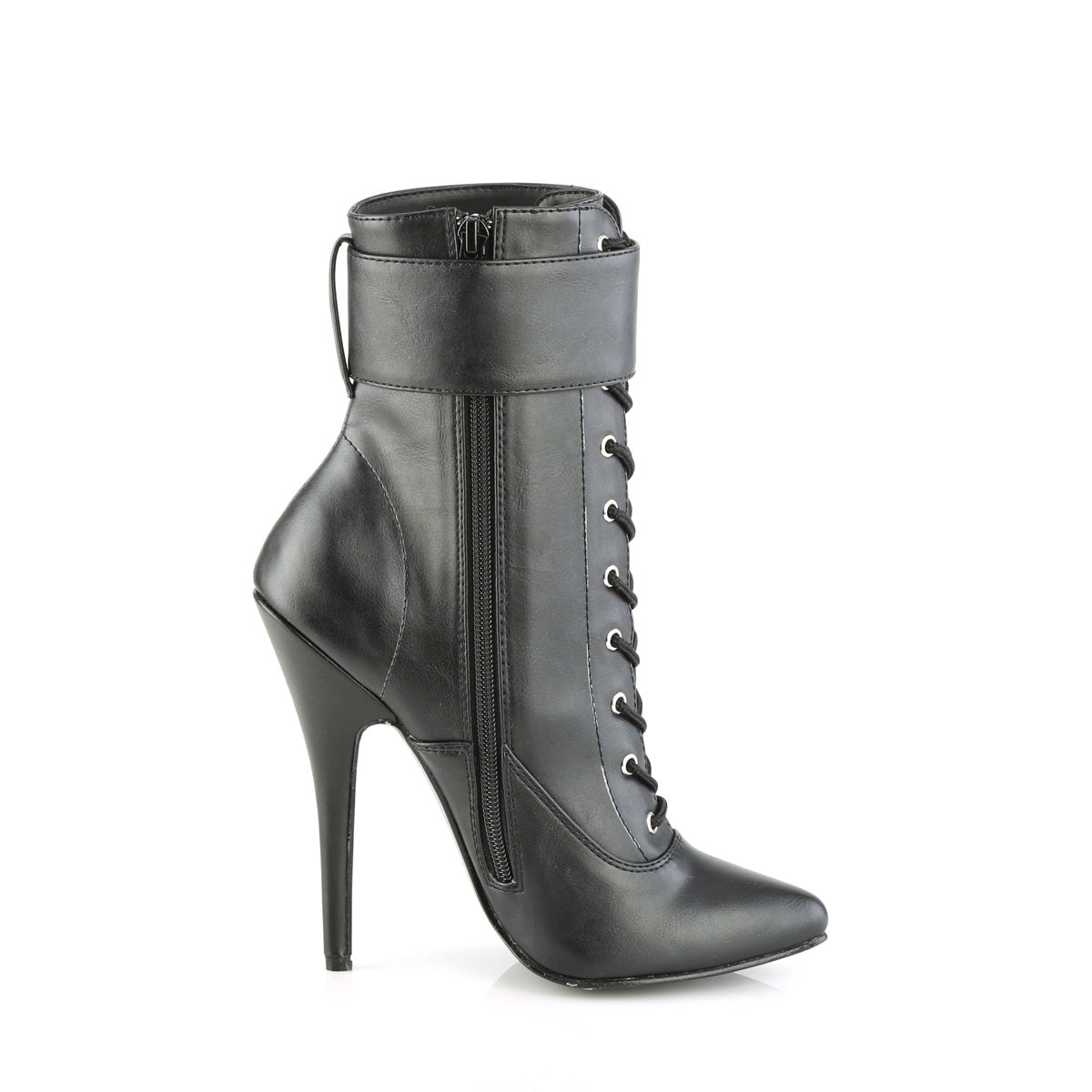 Devious Stivaletti da donna DOMINA-1023 Blk in ecopelle