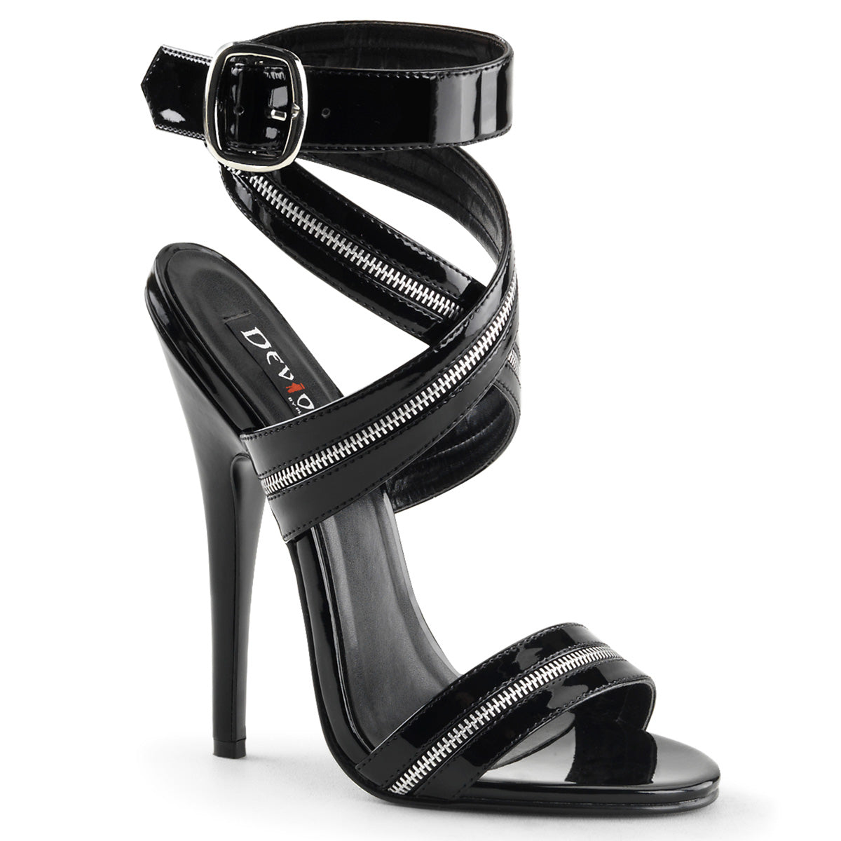 Devious Sandali da donna DOMINA-119 BLK PAT