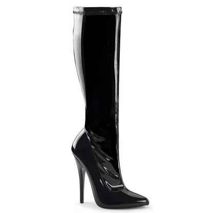 Devious Stivali da donna DOMINA-2000 BLK STR PAT