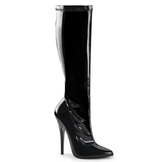 Devious Stivali da donna DOMINA-2000 BLK STR PAT