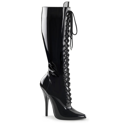 Devious Womens Boots DOMINA-2020 Blk Pat