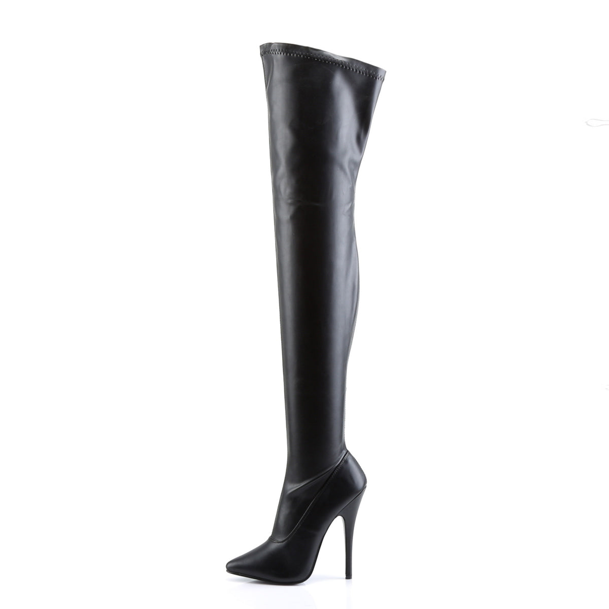 Devious Stivali da donna DOMINA-3000 BLK STR PU