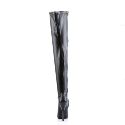 Devious Stivali da donna DOMINA-3000 BLK STR PU