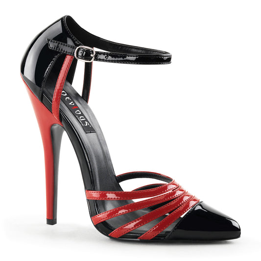 Devious Pompe da donna DOMINA-412 BLK RED Pat