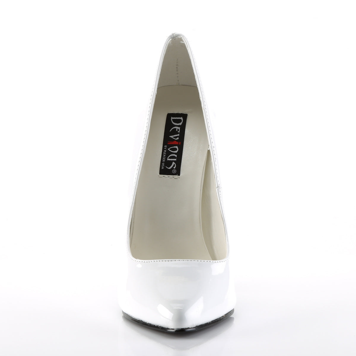 Devious Pompe da donna DOMINA-420 Wht Pat.