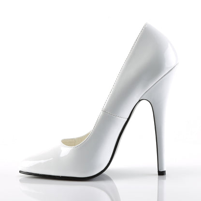 Devious Pompe da donna DOMINA-420 Wht Pat.