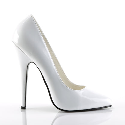 Devious Pompe da donna DOMINA-420 Wht Pat.