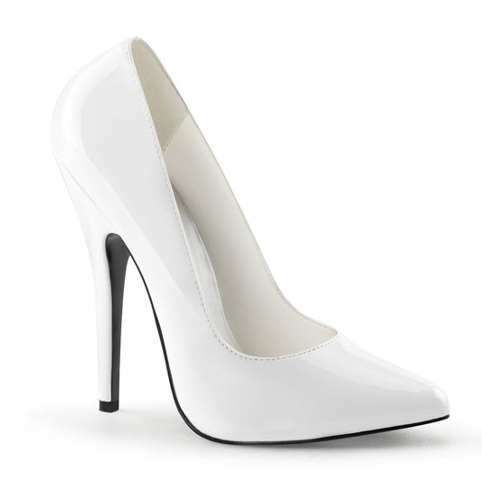 Devious Pompe da donna DOMINA-420 Wht Pat.