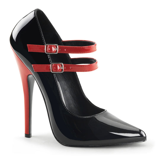 Devious Pompe da donna DOMINA-442 BLK-RED PAT