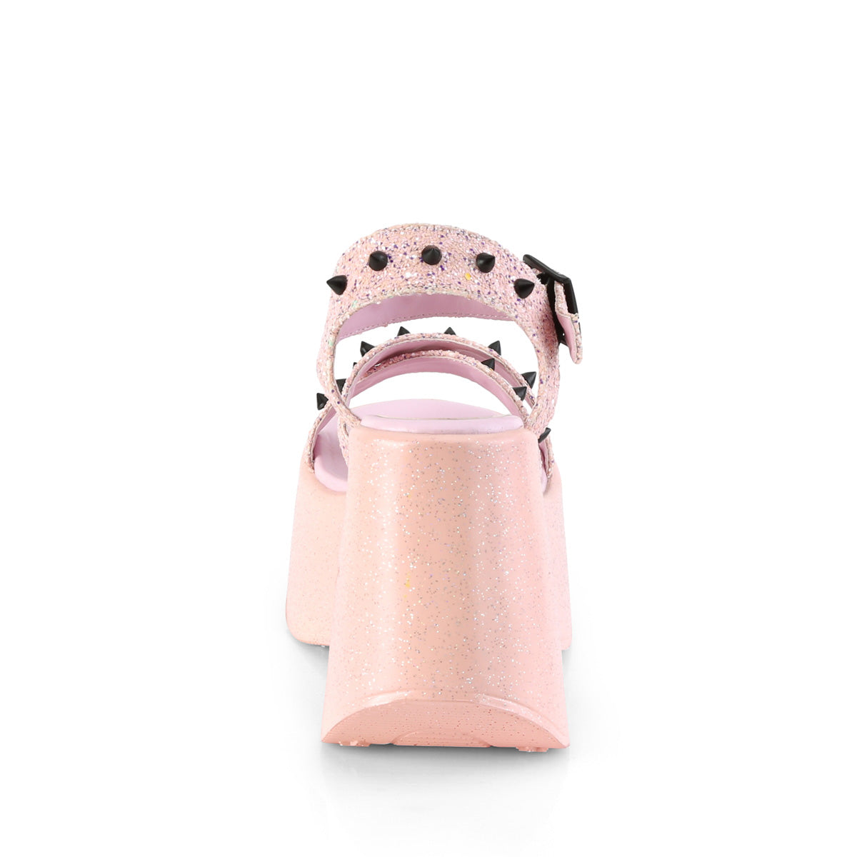 DemoniaCult Sandali femminili DYNAMITE-02 glitter rosa baby