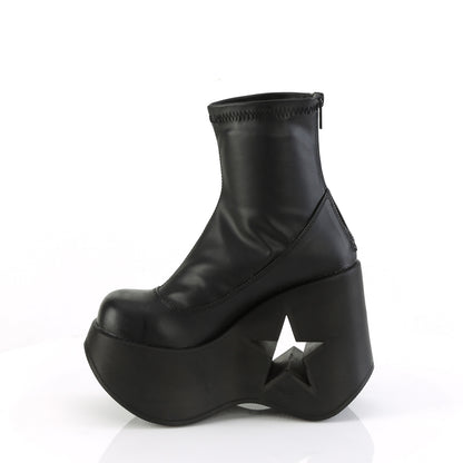 DemoniaCult  Stivali alla caviglia DYNAMITE-100 BLK STR VEGAN PELLE