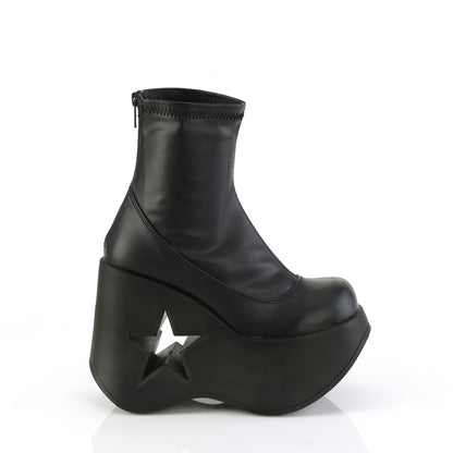 DemoniaCult  Stivali alla caviglia DYNAMITE-100 BLK STR VEGAN PELLE