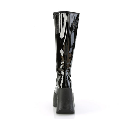 DemoniaCult  Stivali DYNAMITE-218 blk pat-blk multi glitter
