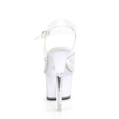Pleaser Sandali da donna ECHOLITE-708 CLR / Glow Bianco