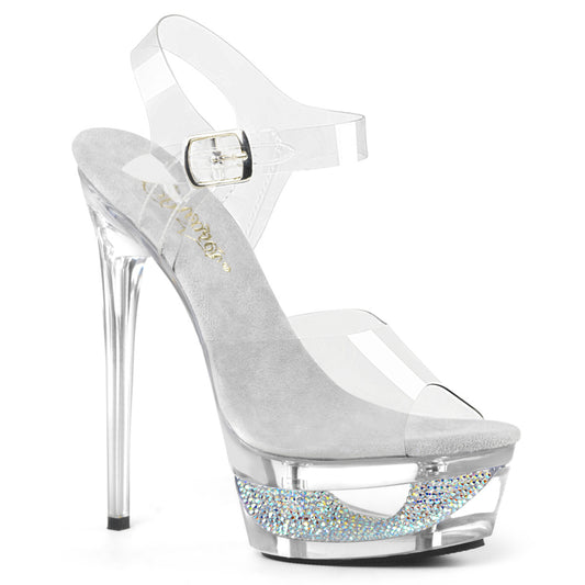 Pleaser Sandali da donna ECLIPSE-608dm CLR / CLR