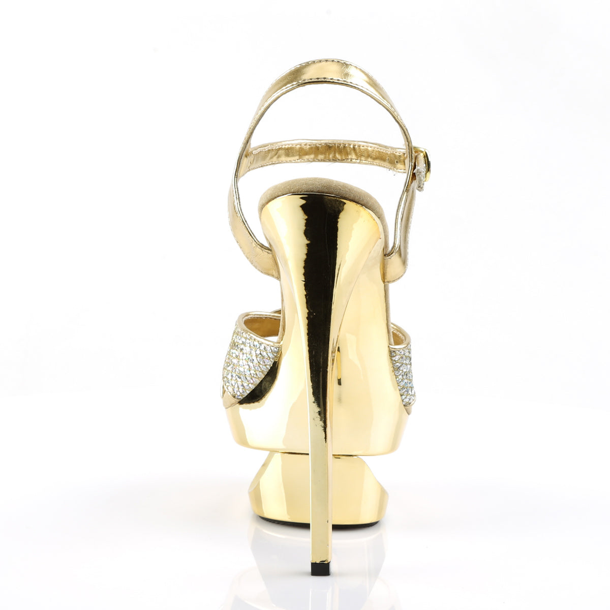 Pleaser Sandali da donna ECLIPSE-619G GOLD MULTI GLTR / GOLD Chrome