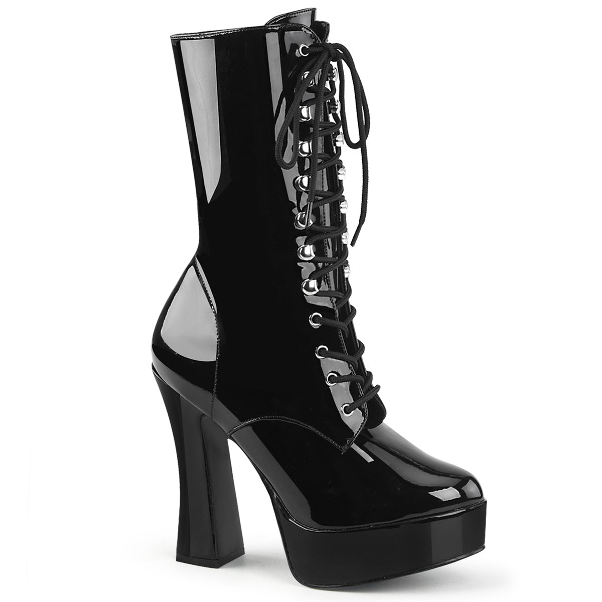 Pleaser Stivaletti da donna ELECTRA-1020 BLK PAT / BLK
