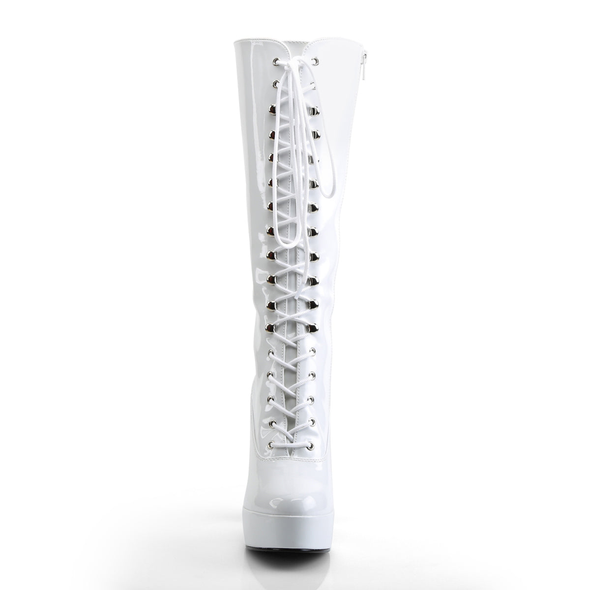 Pleaser Stivali da donna ELECTRA-2020 Wht Pat.