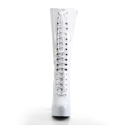 Pleaser Stivali da donna ELECTRA-2020 Wht Pat.