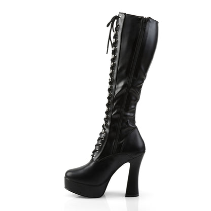 Pleaser Stivali da donna ELECTRA-2023 Blk Str Str Faux Leather