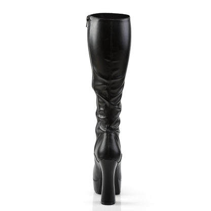 Pleaser Stivali da donna ELECTRA-2023 Blk Str Str Faux Leather