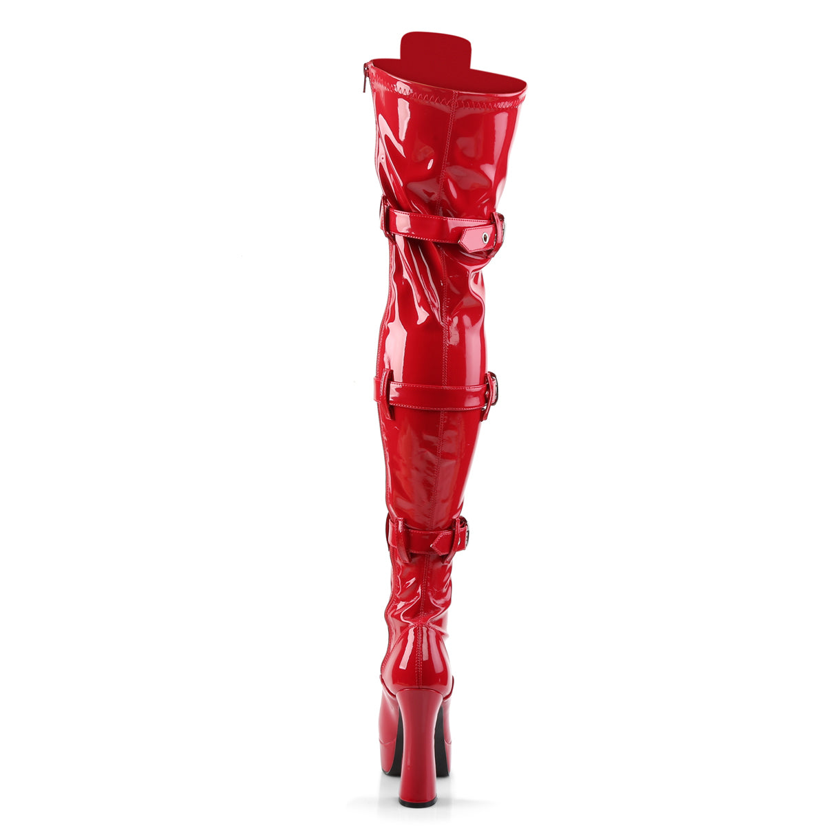 Pleaser Womens Boots ELECTRA-3028 Red Str Pat