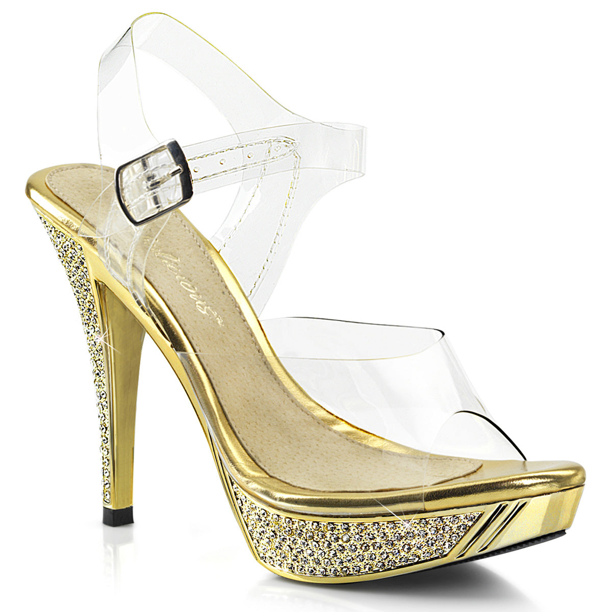 Fabulicious Sandali da donna ELEGANT-408 ClR / Gold Chrome