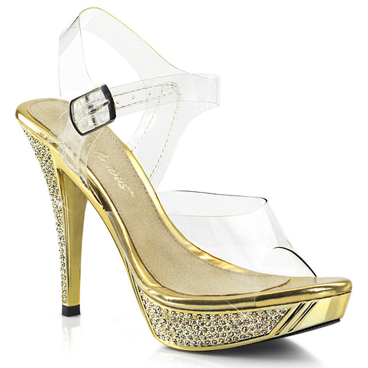 Fabulicious Sandali da donna ELEGANT-408 ClR / Gold Chrome