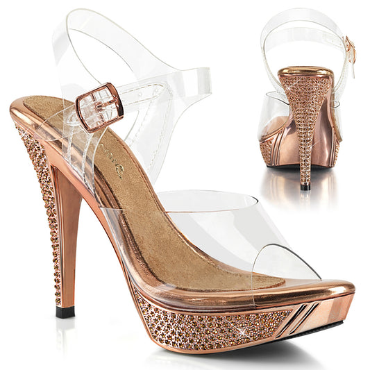 Fabulicious Sandali da donna ELEGANT-408 oro rosa-rosa / oro rosa cromo