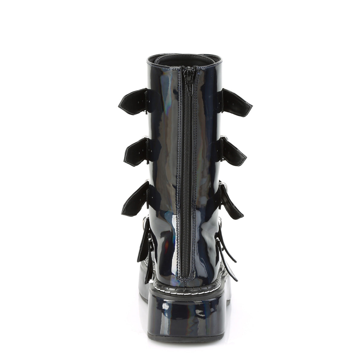 DemoniaCult Stivali da donna EMILY-330 ologramma BLK
