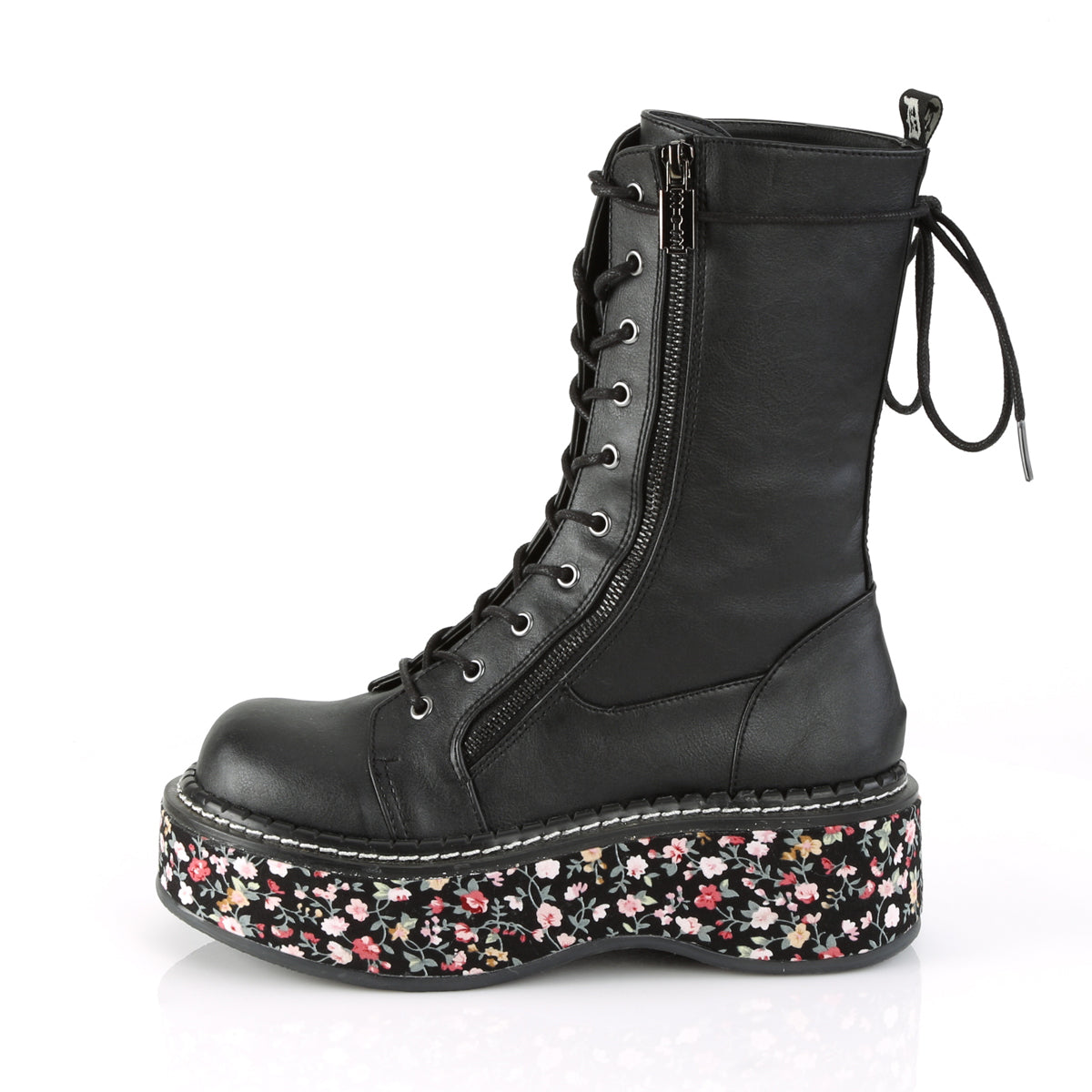 DemoniaCult Stivali da donna EMILY-350 tessuto vegan in pelle vegana