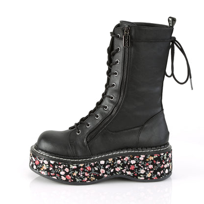 DemoniaCult Stivali da donna EMILY-350 tessuto vegan in pelle vegana