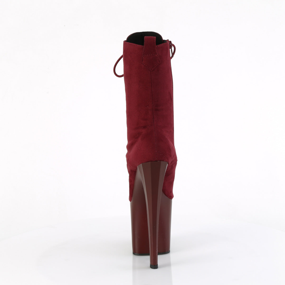 Pleaser   ENCHANT-1040 Burgundy Faux Suede/Burgundy Matte