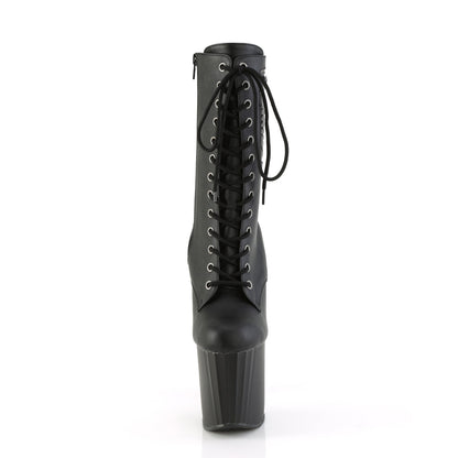 Pleaser   ENCHANT-1040pk blk faux le/blk matte