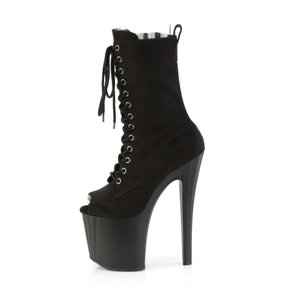 Pleaser   ENCHANT-1041fs BLK Fux Suede/Blk Matte