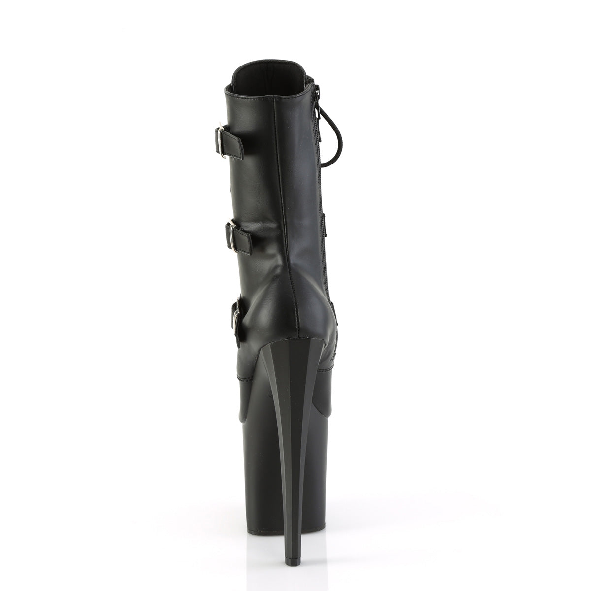 Pleaser   ENCHANT-1043 Blk Faux Le/Blk Matte