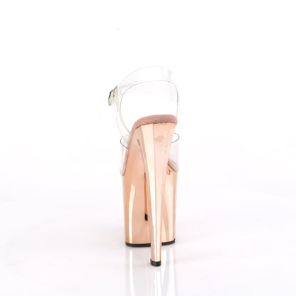 Pleaser   ENCHANT-708 cromo clr/rosa d'oro