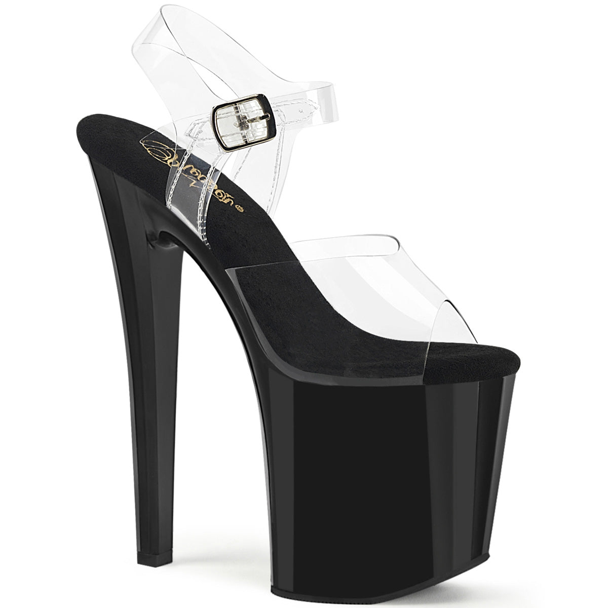 Pleaser   ENCHANT-708 Clr/Blk