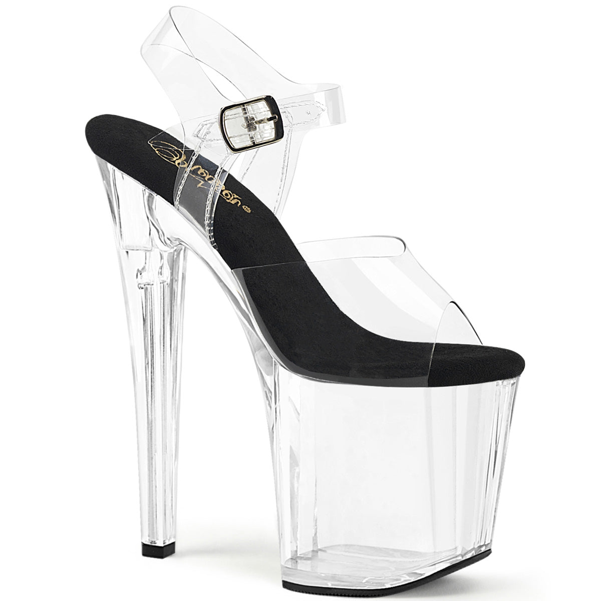 Pleaser   ENCHANT-708 CLR-BLK/CLR