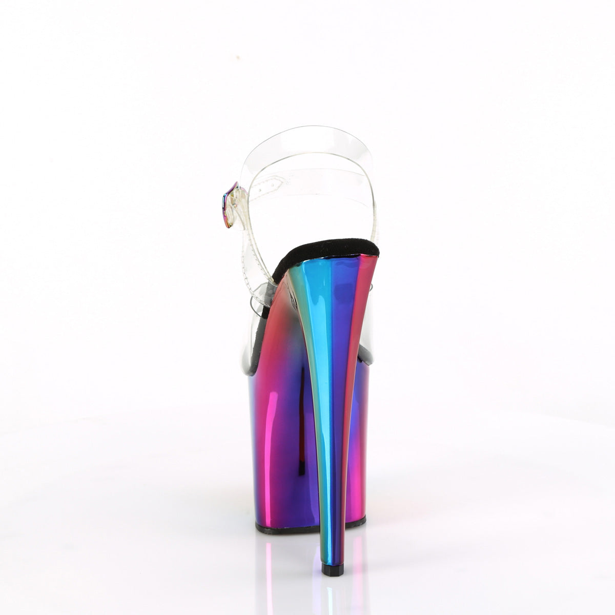 Pleaser   ENCHANT-708rc Clr/Rainbow Cromo