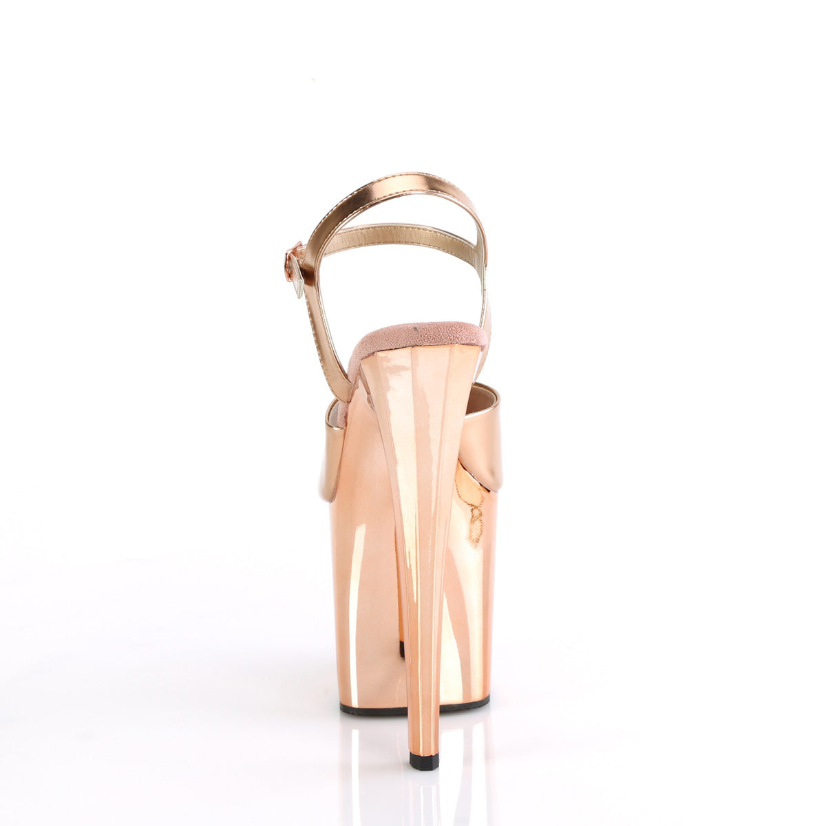 Pleaser   ENCHANT-709 rosa oro incontrato. PU/Rose Gold Chrome